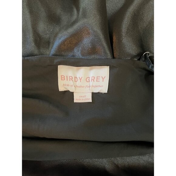 Birdy Grey Womens LISA Black Satin MIDI Spaghetti Slip Dress Small 100% Polyeste - Picture 5 of 11